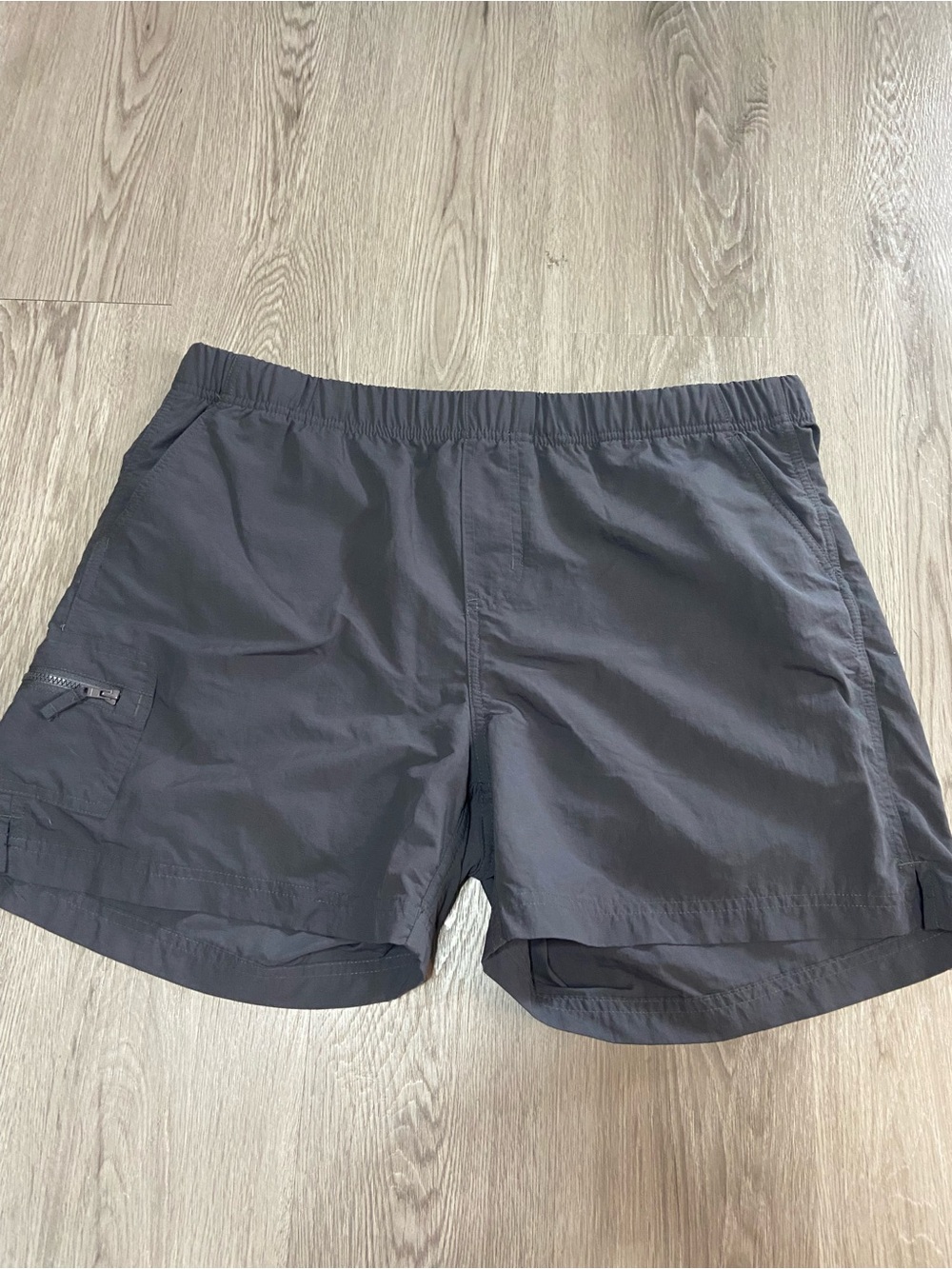 Merrell Men's Dark Gray Athletic Shorts with Zipper Pocket